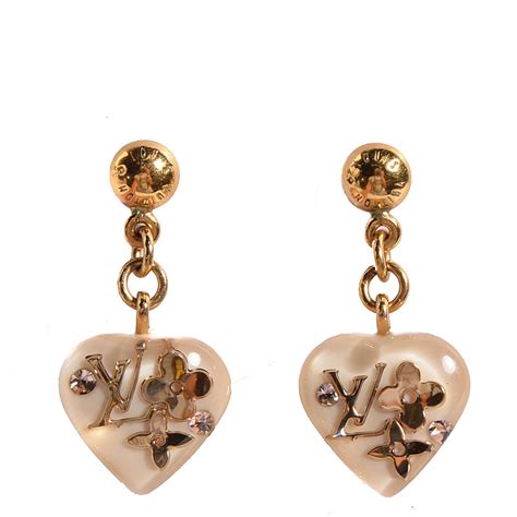 louis vuitton earrings heart|Louis Vuitton inspired earrings.